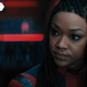 Michael Burnham looks determined in a scene from Star Trek: Discovery season four.